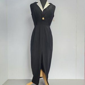 RONNY KOBO  - black &white Collar Sleeveless dress [size xs][NewWithTags]
